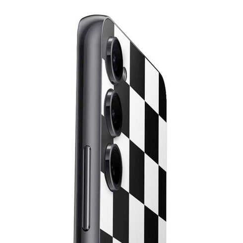 Black and White Checkered Galaxy A54 5G Skin